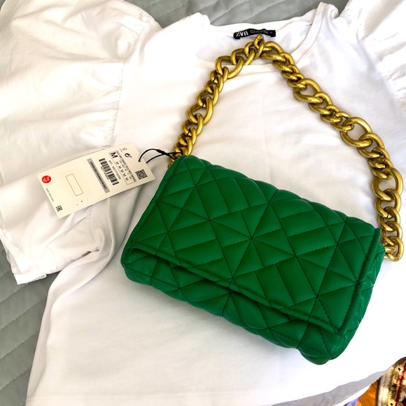 NWT Zara quilted chain strap shoulder bag - Picture 17 of 17